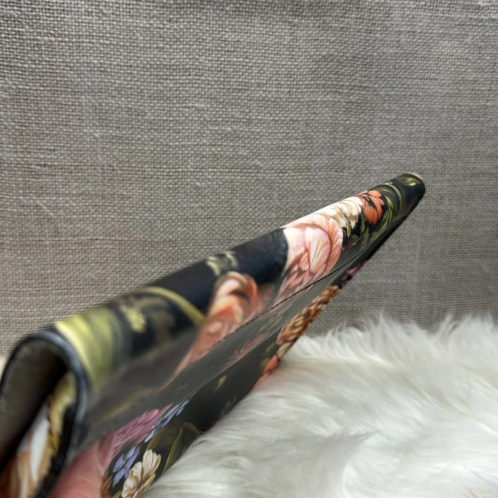 Anthropologie floral leather handbag clutch - Picture 3 of 11